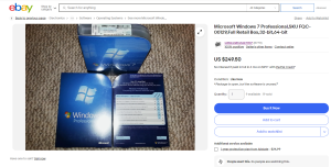 Expensive Windows 7 For Sale On Ebay